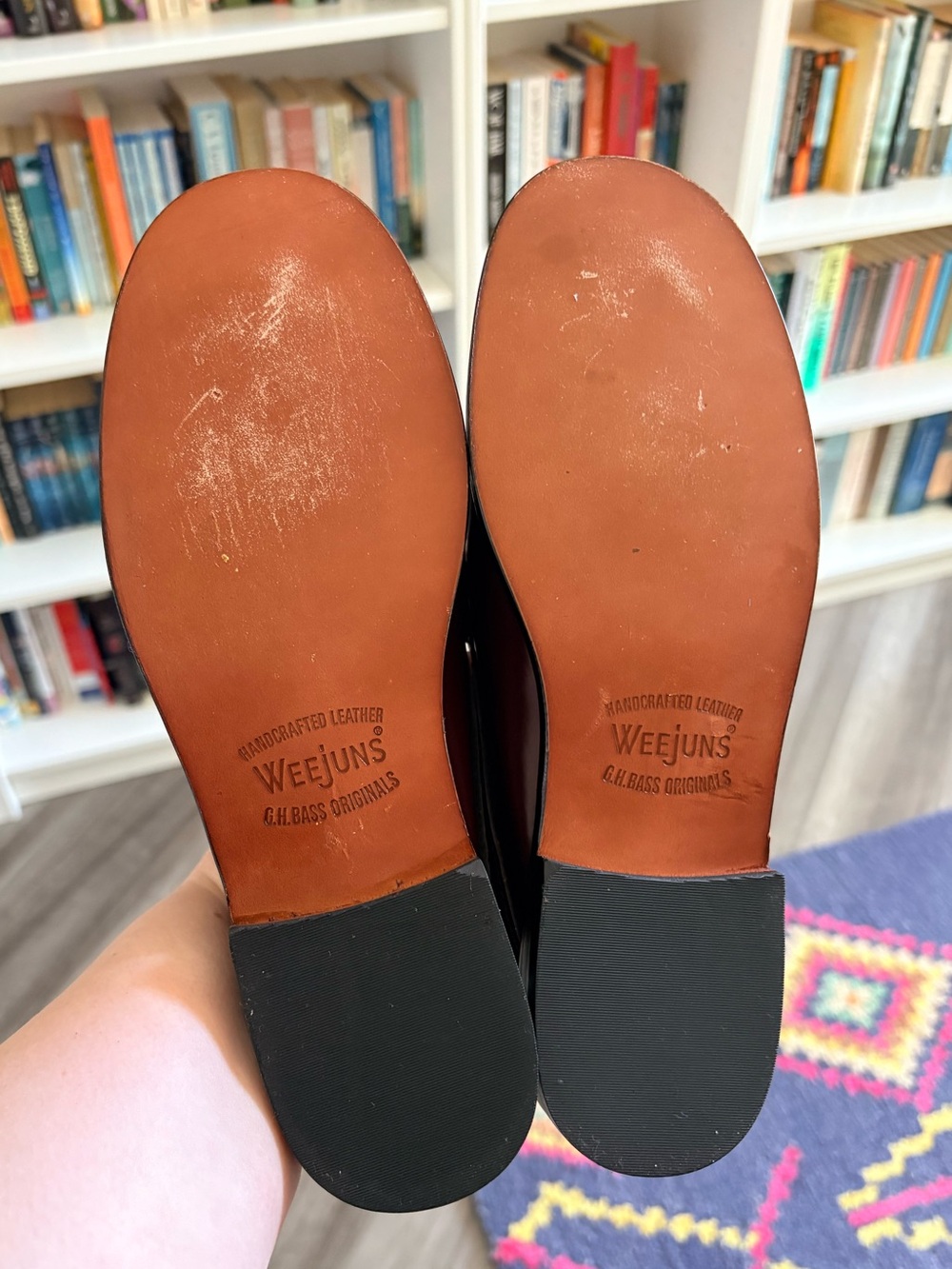 G.H. Bass Wynn Loafer Mules in Wine - New Without Box - Picture 4 of 4